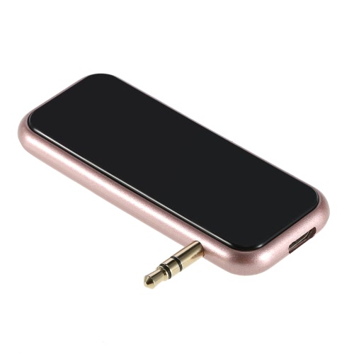 

FM Transmitter Wireless BT Transmitter Modulator MP3 Audio Music Player 3.5mm Aux-in Car Kit Hands-free Call Rose Gold