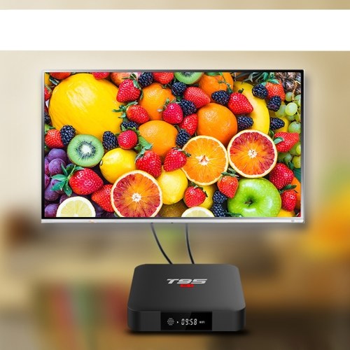 

T95 S1 Android 7.1 ТВ-бокс Amlogic S905W Smart TV Set Top Box Пульт дистанционного управления Четырехъядерный процессор H.265 2 ГБ / 16 ГБ 2.4 Г Wi-Fi 100 М LAN HD Медиа-плеер LED-дисплей