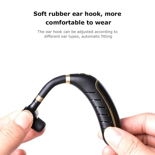 

FC1 Business Bluetooth 5.0 Headset Wireless Headphones Ear-hook Earphone Noise Cancelling Hands-free with Mic Voice Broadcast