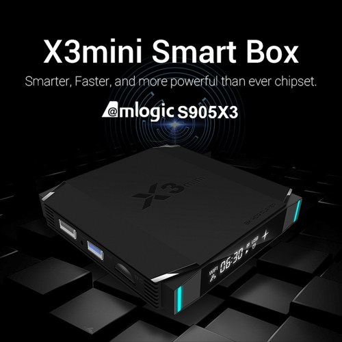 X3mini Android 9 0 Smart Tv Box 8k Decoding Uhd 4k 60fps Media Player Amlogic S905x3 4gb 32gb Buy At The Price Of 47 99 In Tomtop Com Imall Com