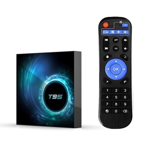 

T95 Android 10.0 Smart TV Box Allwinner H616 Четырехъядерный 64-битный 4K медиаплеер 6K HDR H.265 VP9 2 ГБ / 16 ГБ