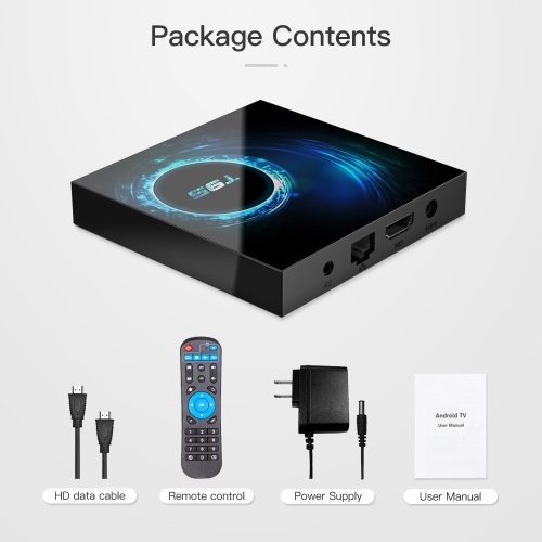 

T95 Android 10.0 Smart TV Box Allwinner H616 Quad-core 64 Bit 4K Media Player 6K HDR H.265 VP9 2GB / 16GB 2.4G WiFi 100M LAN LCD Display