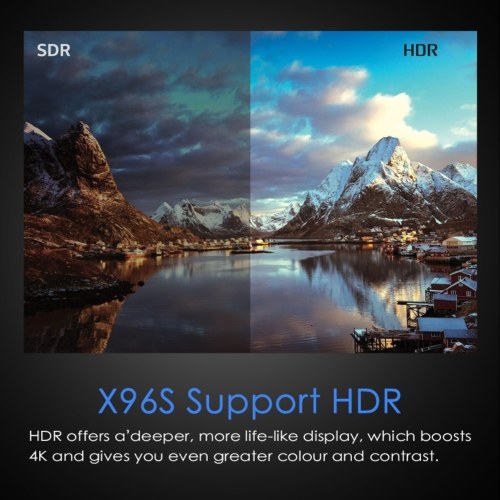 

X96S TV Box S905Y2 Quad-core 64-bit Chipset Cortex A53 DDR3 Android 9.0 TV Set Top Box 4K HDR WiFi Media Player Support BT