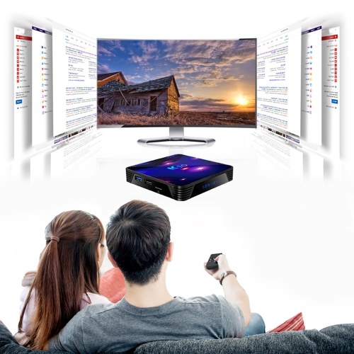 

K10 Smart TV Box Android 9.0 8K Video Decoding UHD 4K Media Player Amlogic S905X3 4GB / 32GB 2.4G / 5G Dual-band WiFi 1000M LAN BT4.1 LED Display