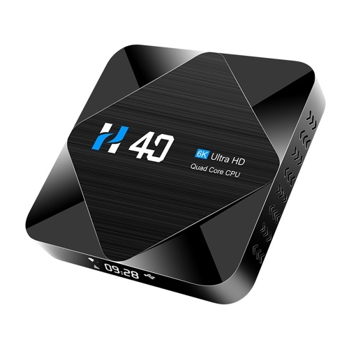 

H40 Android 10.0 Smart TV Box Allwinner H616 Quad-core UHD 4K Media Player 6K HDR10 H.265 VP9 4GB / 64GB 2.4G & 5G WiFi BT4.1 100M LAN LCD Display Remote Control