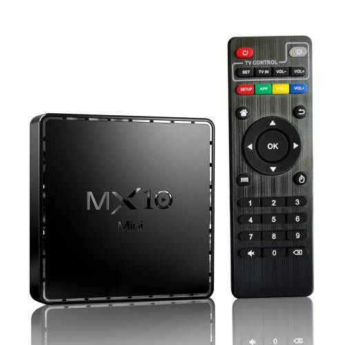 MX10 Mini Android 10.0 Smart TV Box UHD 4K Media Player Allwinner H313 Quad-core H.265 VP9 2GB / 16GB 2.4G WiFi 100M LAN Remote Control