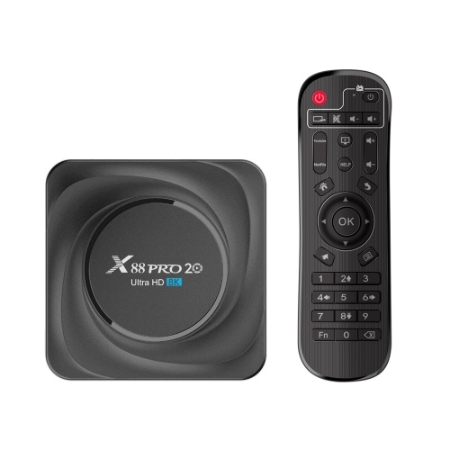 X88 PRO 20 Android 11.0 Smart TV Box RK3566 Четырехъядерный процессор H.265 VP9 8K декодирование UHD 4K медиаплеер 4 ГБ + 32 ГБ