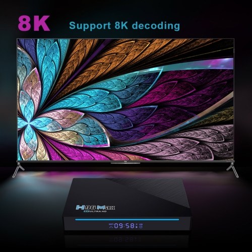 

H96 MAX Android 11.0 TV Box Ultra HD 8K Media Player 2.4G/5G WiFi 4GB+32GB