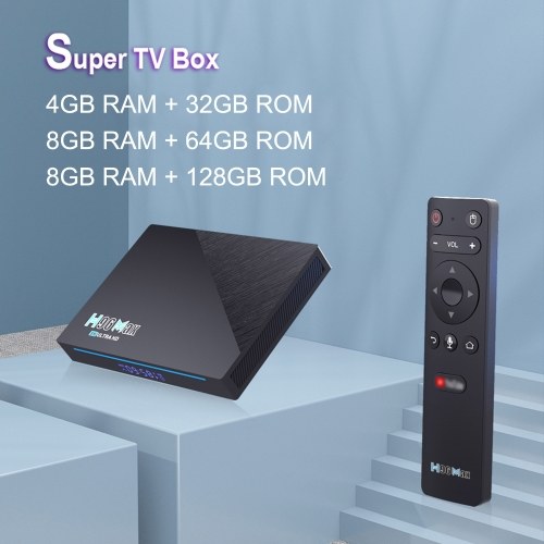 

H96 MAX Android 11.0 TV Box Ultra HD 8K Media Player 2.4G/5G WiFi 8GB+64GB