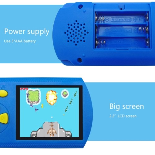 2.2-inch Color Screen Handheld Games Console Retro Game Player 200 Classic Games 16 Bit 