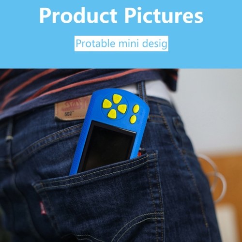 2.2-inch Color Screen Handheld Games Console Retro Game Player 200 Classic Games 16 Bit 