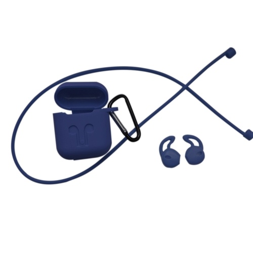 

4in1 Силиконовый чехол для наушников Чехол для наушников Anti-lost Wireless Earphone для AirPods Carabiner Cover