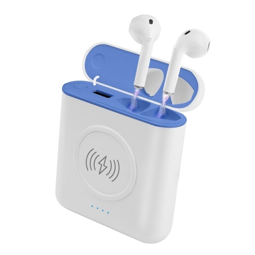 XT6 Wireless BT Headphones with 3-in-1 5200mAh Charging Case + Wireless Charger + Power Bank