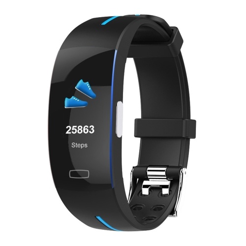 

PPG + ECG Smart Bands Спортивный браслет 0,96 "Экран дисплея IP67 Водонепроницаемый GPS 130 мАч BT Наручные часы для Android iOS Мониторинг сна Сон Бег Расстояние калорий Секундомер Найти телефон