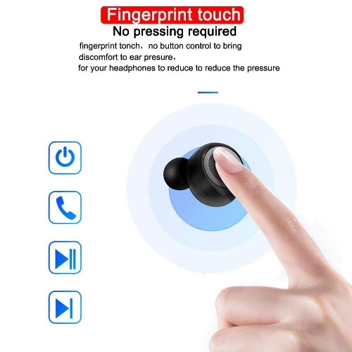 

TWS BTH-i30 True Wireless Stereo Bluetooth Headphones with Mic Wireless Earphones Invisible Earbuds Touch Control Sports Headset with 400mAh Charging Case