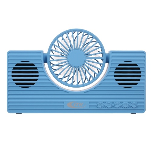 

Mini Bluetooth Speaker with Fan Wireless Phone Speaker Multi-functional Portable Sound Box Support TF Card AUX IN MP3 Player