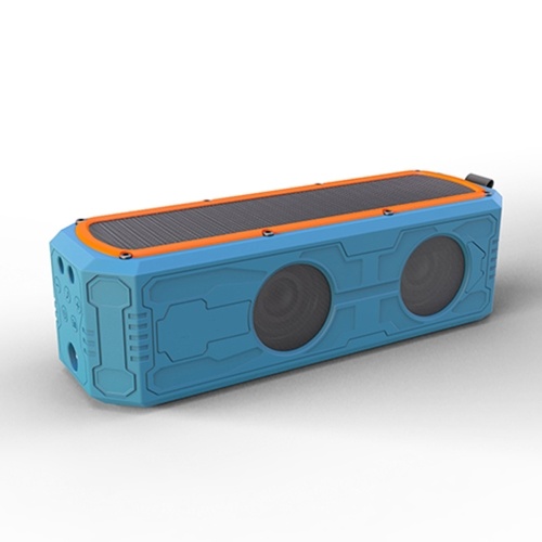 ES-T62 Solar Bluetooth Speakers Outdoor Speaker Waterproof Shockproof AUX IN Solar Charging SOS Flashlight Hands-free with Mic