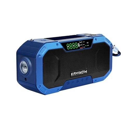 

Portable Hand Crank Radio Multifunction IPX6 Waterproof Outdoor Emergency FM Radio BT Speaker with LED Light