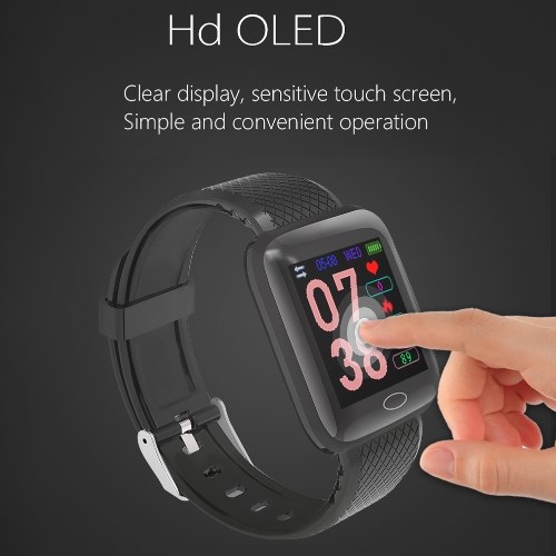 

116plus 1.3in Intelligent Watches Heart Rate Monitoring Watch Sports Watches Wristband Waterproof Smartwatch