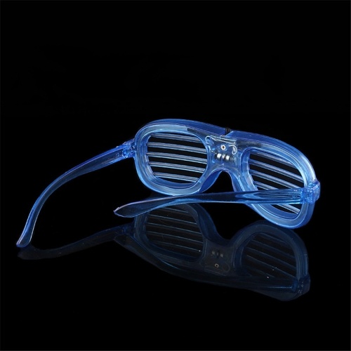 

LED Shutters Shape Glasses Light Up Rave Toys Flashing Glasses for Masquerade Dress Up Christmas Party Decoration Supplies