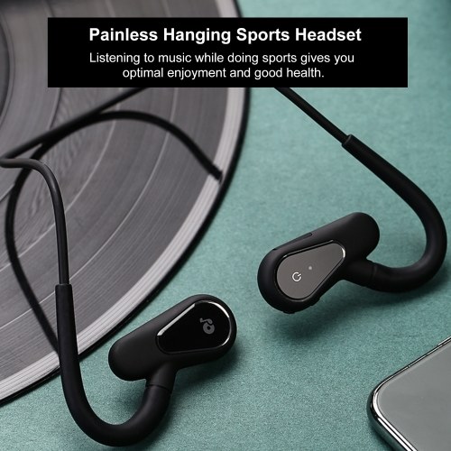 

A01 Wireless Bluetooth 5.0 Headphones Waterproof Sports Headset Air Conduction Binaural External Hanging Earphone with Microphone