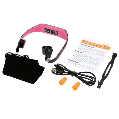 

Botla BTL-G001 Bone Conduction Headset Беспроводная связь Bluetooth 4.1 Наушники Спорт на открытом воздухе Наушники с микрофоном Black-Rose Red