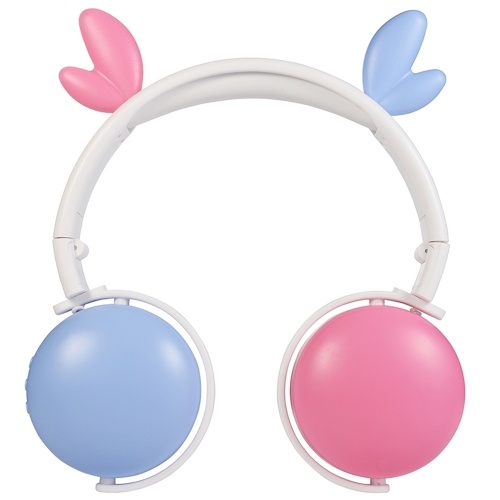 Auriculares Bluetooth inalámbricos de dibujos animados lindos para niña Auriculares para niños con micrófono PC Teléfono móvil Música Juegos MP3 Orejas de gato / Astas / Auriculares de orejas de diablo