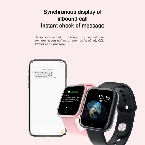 

T80S Intelligent Watch Men and Women Body Temperature Heart Rate Monitor Fitness Wristband Sport Smart watch