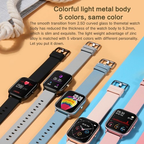 1.4in TFT Touching Screen Smartwatch Wristband BT Connection Bracelets IP67 Waterproof Fitness Sports Watch with Bloods Pressure Heart Rate Monitor Compatible with Android/iOS
1.4in TFT Touching Screen Smartwatch Wristband BT Connection Bracelets IP67 Waterproof Fitness Sports Watch with Bloods Pressure Heart Rate Monitor Compatible with Android/iOS
