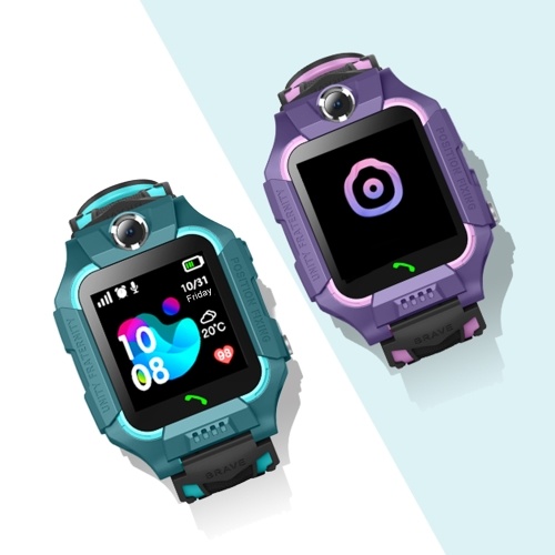 

SZ6A Multifunctional Kids Children Smart Watch Tracker Intelligent Band Sensitive 1.44" Touch Screen Compatible for Android/ IOS Phone System Chat Call Camera Alarm Clock LBS Positioning IP67 Water Resistance for Present Gift