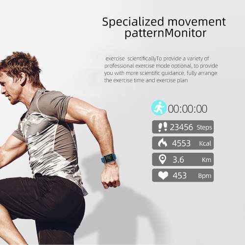

P8 Fitness Watch Intelligent 1.3in Color Screen All Touching Sport Fitness Tracker Waterproof Heart Rate Monitoring Watch