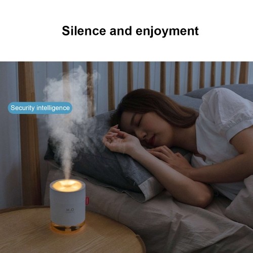 

500ml Air Humidifier Diffuser with LED Night Lamp for Home Office Car Mist Maker USB Powered