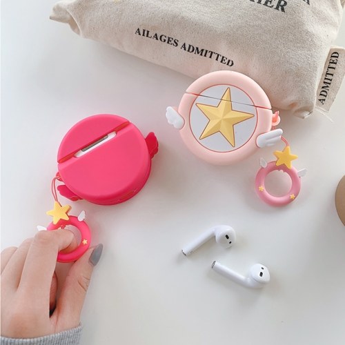 

Earphone Case Compatibel with Apple AirPods Charging Box 3D Cute Cartoon Full Cover Silicone Headset Protector Case Box Headphones Accessories