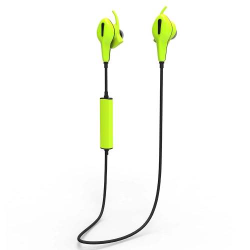 APP 520 Wireless BT Stereo Headphone APP Control BT 4.0 CSR8645 Heart Rate Pedometer Control IP55 In-ear Earphone Hands-free Headset with Mic for Android / iOS Smart Phones Green