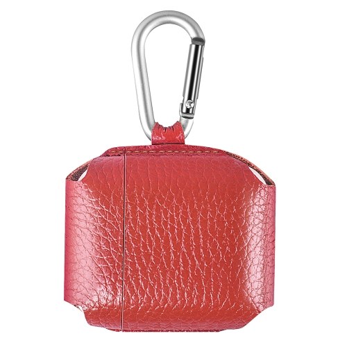

Portable Leather Case Protective Cover Bag Storage Bag Pouch for Apple Airpod Headset With Hook