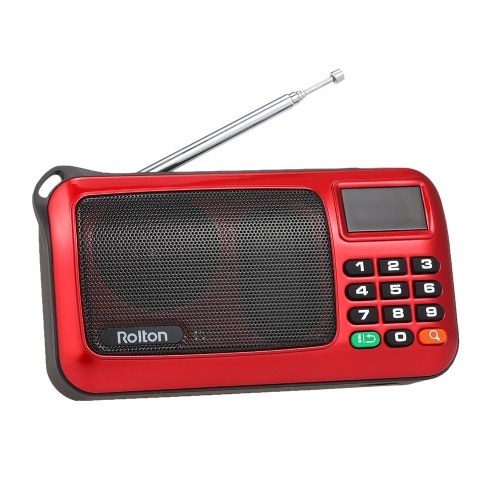 

Rolton W405 FM Digital Radio Portable USB Wired Computer Speaker HiFi Stereo Receiver w/ Flashlight LED Display Support TF Music Play