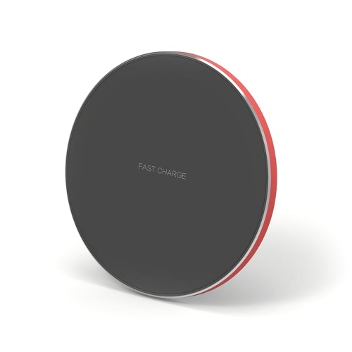 

Portable Aluminum Alloy Ultra-thin Round Shape Qi Standard Wireless Charger