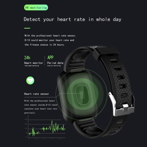 

D13 Smart Watch Heart Rate Blood Pressure Monitor Fitness Tracker Watch