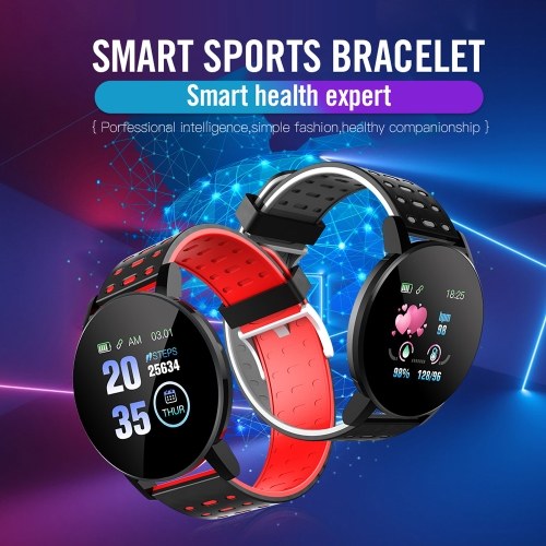 

119plus 1.3in Intelligent Watches Heart Rate Monitoring Watch Sports Watches Wristband Waterproof Smartwatch