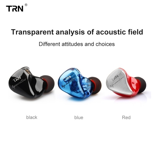 TRN IM1 Headphones 0.75mm 2pin Hybrid In Ear Wired Headset 3.5mm Jack HIFI Headphone Earhook for Smartphone MP3
