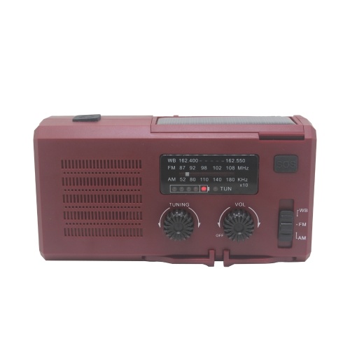 

Portable Hand Crank Radio Multifunctional Outdoor Emergency Speaker with LED Light SOS Light and AM FM