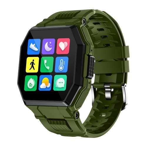 S9 Smart Watch Full-screen Touch Sports Fitness Tracker Supporta BT Phone Call Frequenza cardiaca Monitoraggio della pressione sanguigna Promemoria messaggio Smartwatch Controllo della musica