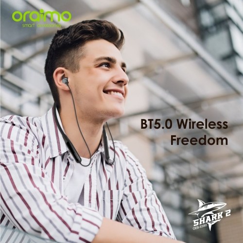Oraimo Shark 2 Sport BT5.0 Wireless Earphones In-ear Sports Gaming Headphone
