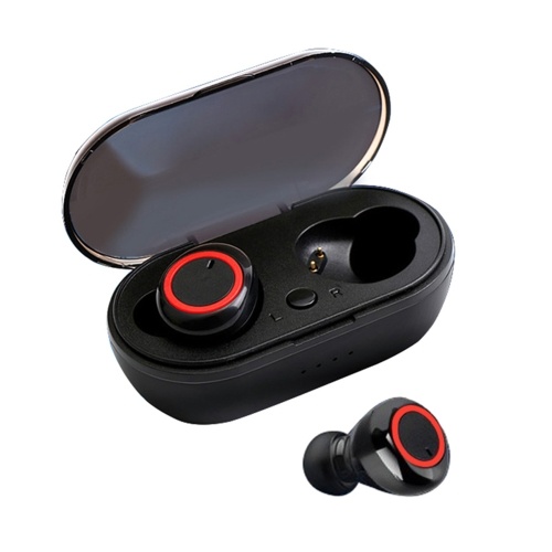 

True Wirelessly Stereo BT Earphone Intelligent Noise Reduction High Clear Sound Quality Headset Waterproof Sweatproof Mini Sports Headphones with 450mAh Charging-Box