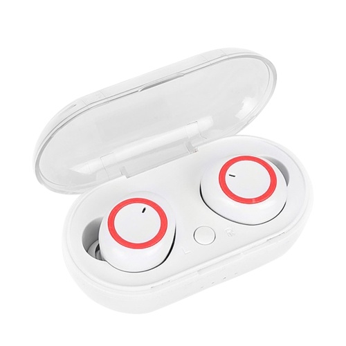 

True Wirelessly Stereo BT Earphone Intelligent Noise Reduction High Clear Sound Quality Headset Waterproof Sweatproof Mini Sports Headphones with 450mAh Charging-Box