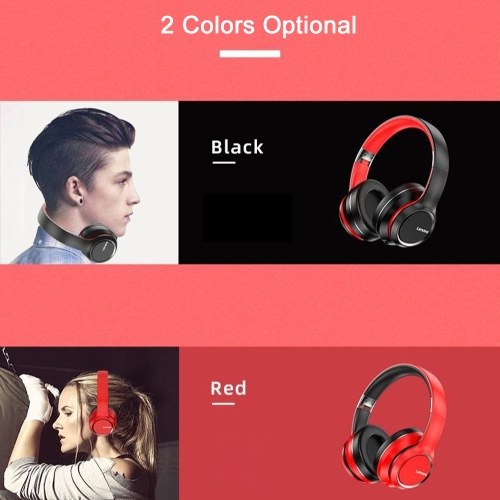 

Lenovo HD200 Foldable Over Ear Headset Bluetooth 5.0 Wireless Headphones Sports Music Earphone 3.5mm AUX IN MP3 Player with Microphone