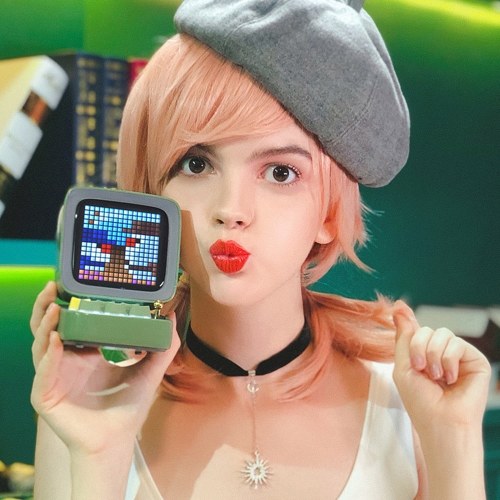 

Divoom Ditoo Portable Retro Bluetooth Speaker Pixel Art DIY Box Alarm Clock with 16x16 LED Display Board APP Control Retro Game Player