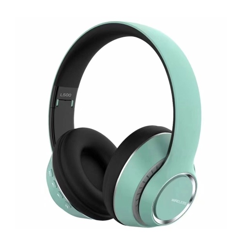 

L500 Wireless BT 5.0 Headphones Foldable Over Ear Headset Sports Music Earphone 3.5mm AUX IN TF Card MP3 Player with Microphone