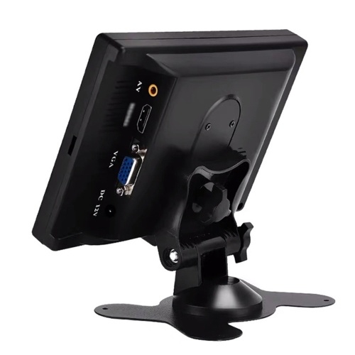 7 Inch HD TFT LCD Screen Monitor HD 1024x600 Display AV VGA Input Built in Speaker For Trucks Bus RV Trailer Reverse Rear View Backup Camera