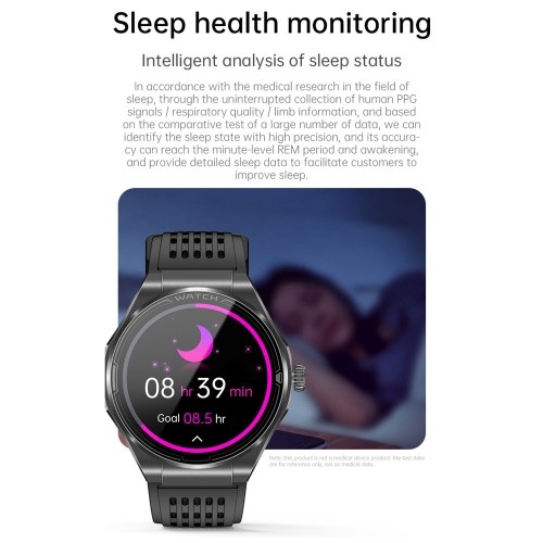 1.43-inch AMOLED Screen Smartwatch BT Talk/Non-invasive Glucose/Uric Acid/Lipids/Blood Pressure/ECG/Built-in 295mAh Li-ion Battery 